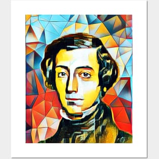 Alexis de Tocqueville Abstract Portrait | Alexis de Tocqueville Artwork 2 Posters and Art